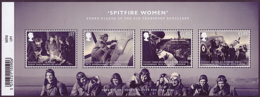 MS(TBC) 2022 Unsung Heroes - Women of World War II Barcoded miniature sheet